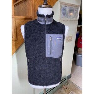 Patagonia Retro-X Sherpa Fleece Vest Men's Sz XS Black Deep Pile Outdoor